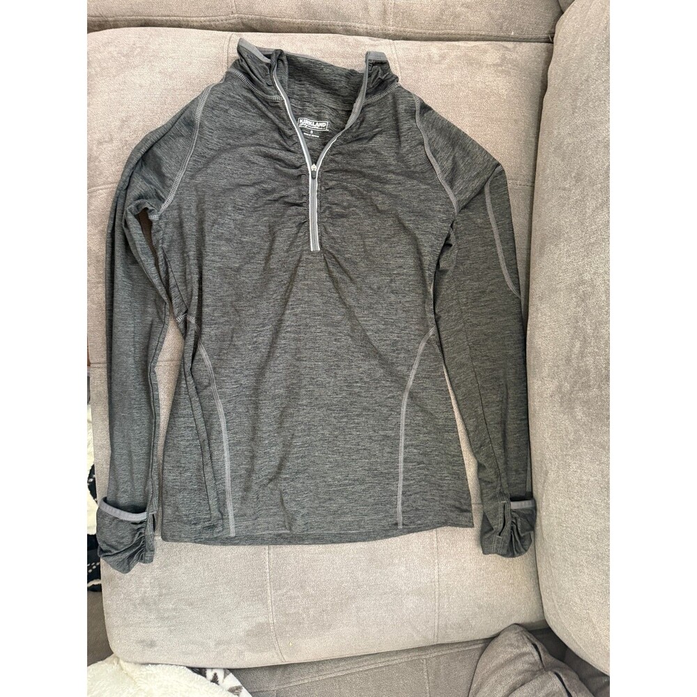 Kirkland - S - Athletics Sport Jacket Quarter Zip Stretch